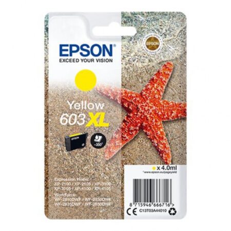 Tinteiro Epson 603XL Amarelo Original Série Estrela do Mar (C13T03A44010)