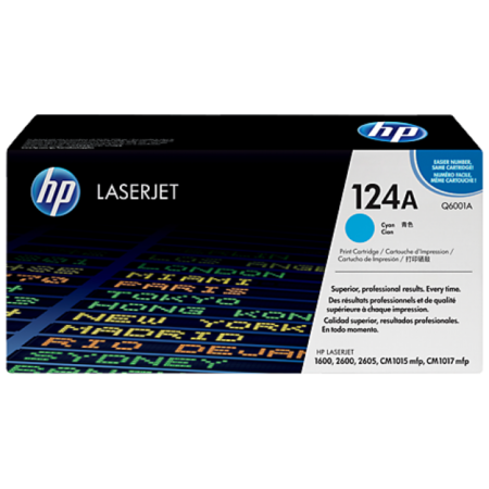 Toner HP LaserJet Original 124A Azul (Q6001A)