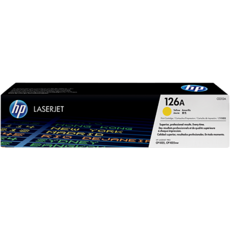 Toner HP LaserJet Original 126A Amarelo CE312A