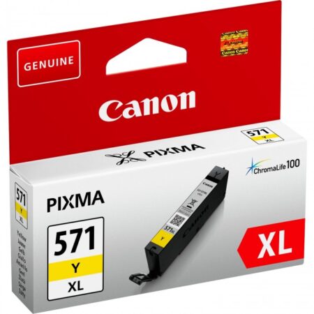 Tinteiro Canon CLI-571 Y XL Amarelo Original (0334C001)