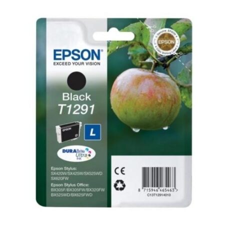 Tinteiro Epson T1291 Preto Original Série Maça (C13T12914012)