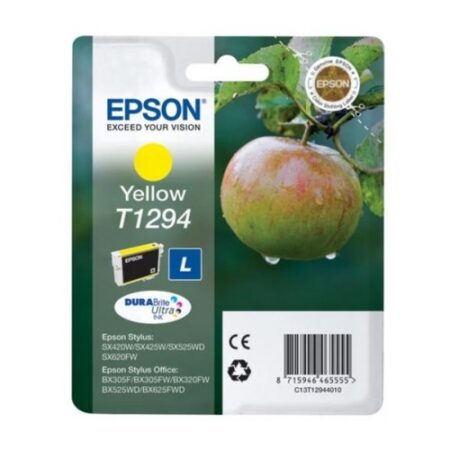 Tinteiro Epson T1294 Amarelo Original Série Maça (C13T12944012)