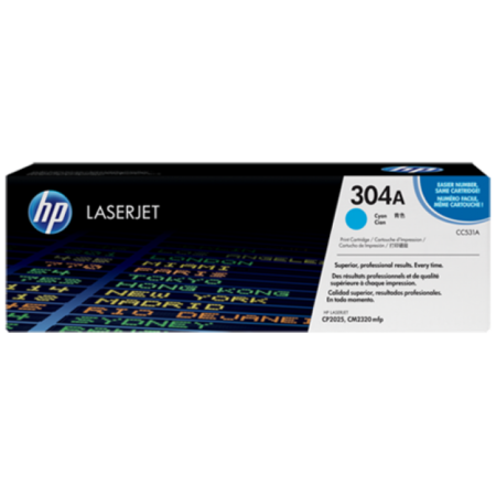 Toner HP LaserJet Original 304A Azul (CC531A)