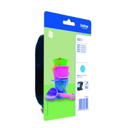 Tinteiro Brother Original LC221 Azul (LC221CBP)