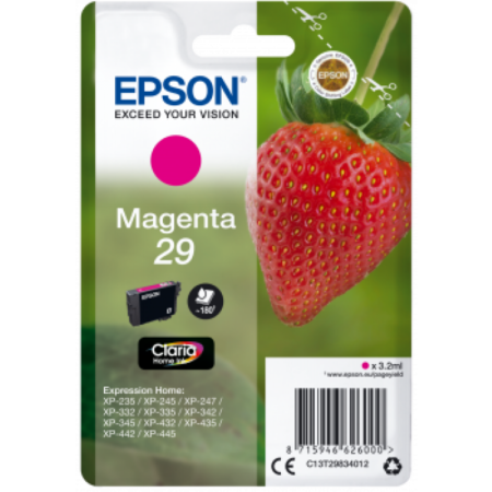 Tinteiro Epson 29 Magenta Original Série Morango (C13T29834012)