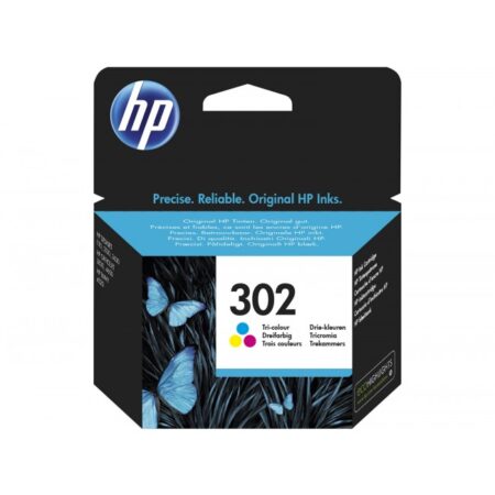Tinteiro HP 302 Tricolor Original (F6U65AE)