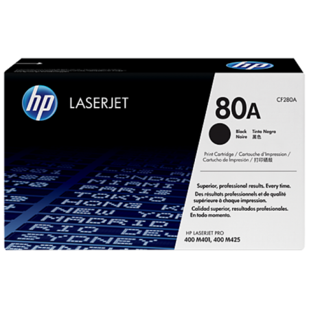 Toner HP LaserJet Original 80A Preto (CF280A)