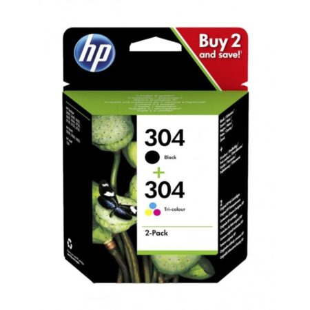 HP 304 Combo-Pack Preto / Tri-color Original 3JB05AE