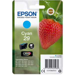 Tinteiro Epson 29 Azul Original Série Morango (C13T29824010)