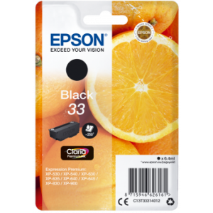 Tinteiro Epson 33 Preto Original Série Laranjas (C13T33314012)