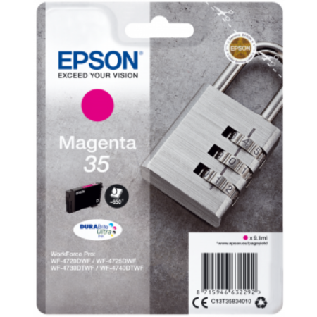 Tinteiro Epson 35 Magenta Original Série Cadeado (C13T35834010)