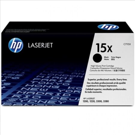 Toner HP LaserJet Original 15X Preto (C7115X)