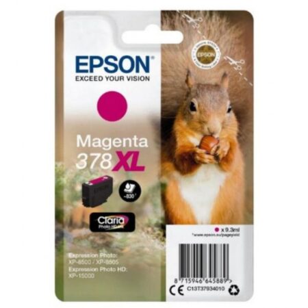 Tinteiro Epson 378 XL Magenta Original Série Esquilo (C13T37934010)