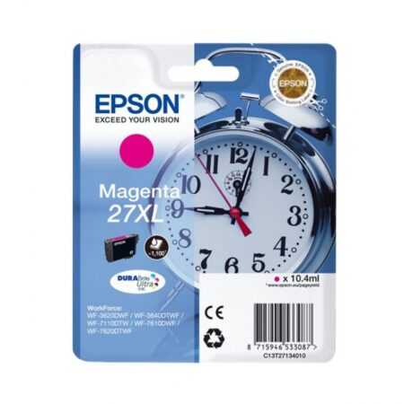 Tinteiro Epson 27XL Magenta Original Série Despertador (C13T27134012)