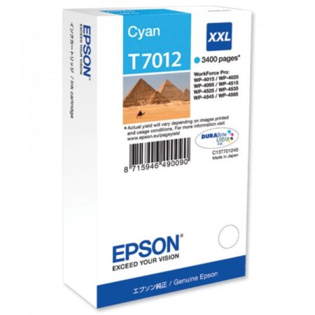 Tinteiro Epson T7012 Azul Original (C13T70124010)