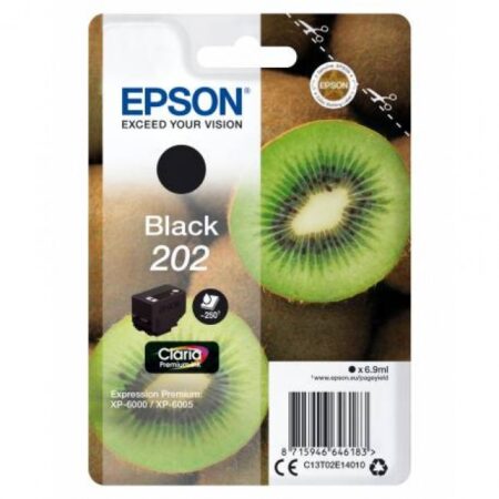 Tinteiro Epson 202 Preto Original Série Kiwi (C13T02E14010)