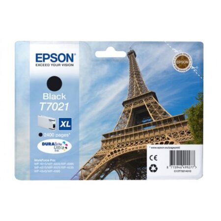 Tinteiro Epson T7021 XL Preto Original (C13T70214010)