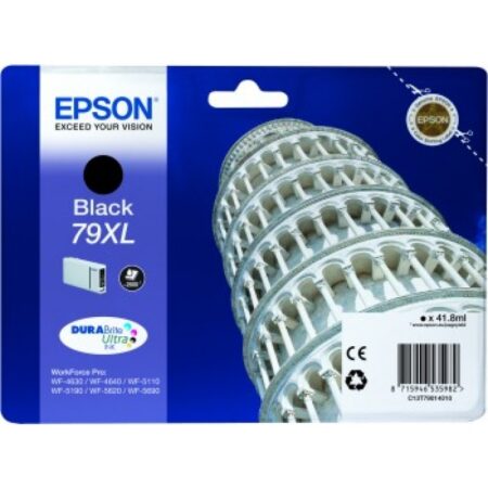 Tinteiro Epson 79XL Preto Original Série Torre de Pizza (C13T79014010)
