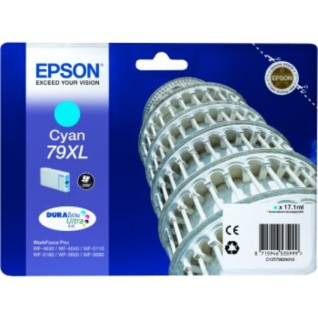 Tinteiro Epson 79XL Azul Original Série Torre de Pizza (C13T79024010)