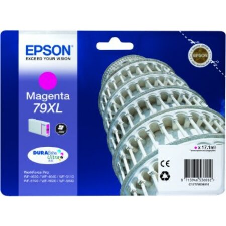 Tinteiro Epson 79XL Magenta Original Série Torre de Pizza (C13T79034010)