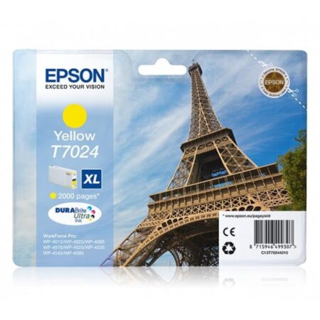 Tinteiro Epson T7024 XL Amarelo Original (C13T70244010)