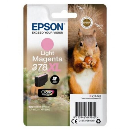 Tinteiro Epson 378 XL Magenta CLARO Original Série Esquilo (C13T37964010)