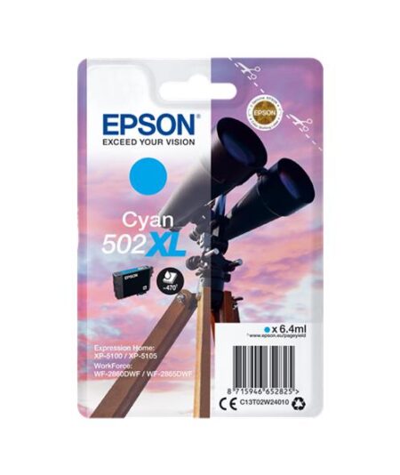 Epson 502XL Azul Original Série Binóculos T02W2 (C13T02W24010)