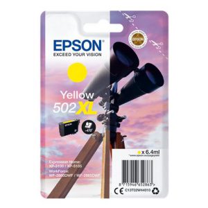 Tinteiro Epson 502XL Amarelo Original Série Binóculos T02W4 (C13T02W44010)