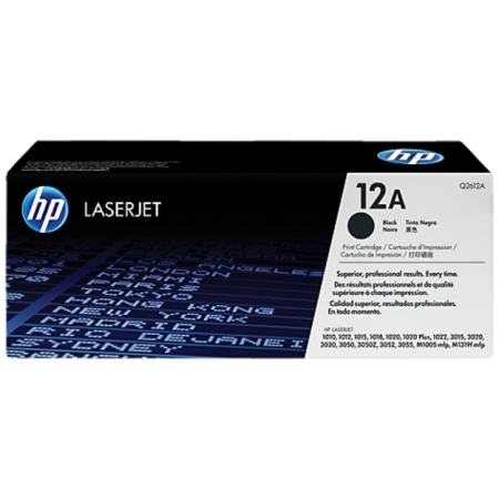 Toner Original HPQ2612A Preto