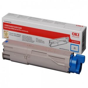 Toner Oki Original C3300 / C3400 / C3450 / C3600 Azul