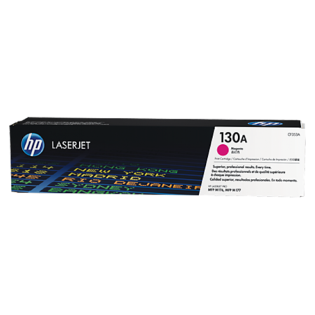 Toner HP LaserJet Original 130A Magenta CF353ACapacidade: 1000 páginas. Compatível com HP LaserJet Pro M170, M176n, M177fw