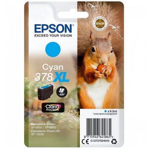 Tinteiro Epson 378 XL Azul Original Série Esquilo (C13T37924010)