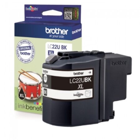 Tinteiro Brother Original LC22U BK Preto (LC22UBKBP)