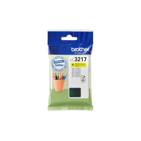 Tinteiro Brother Original LC3217 Amarelo (LC3217Y)